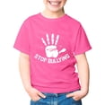 thumbnail image 1 of Bainana Child Girls Boys Summer T Shirts Letter Print Short Sleeve Crew Neck Tops Breathable Casual Little Kids School Holiday Playwear Outfits Pink Size 3-4 Years, 1 of 4