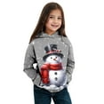 thumbnail image 1 of Bainana Christmas Boys Sweatshirt Child Snowman Print Long Sleeve Hooded Tops Loose Casual Autumn Winter Kids Pullover Hoodies Grey Size 12-18 Months, 1 of 4