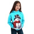 thumbnail image 1 of Bainana Christmas Boys Sweatshirt Child Snowman Print Long Sleeve Hooded Tops Loose Casual Autumn Winter Kids Pullover Hoodies Sky Blue Size 10-12 Years, 1 of 4