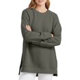 thumbnail image 1 of Bainana Comfortable Womens Crewneck Sweatshirt Long Sleeve Tops Oversized Pullover Sweatshirts Streetwear Fall Outfits Size L, 1 of 5