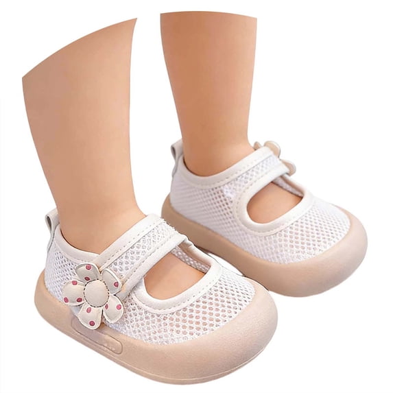 Bainana Girls' Sandals Size 2-2.5 Years Flower Print Close Toe Soft ...