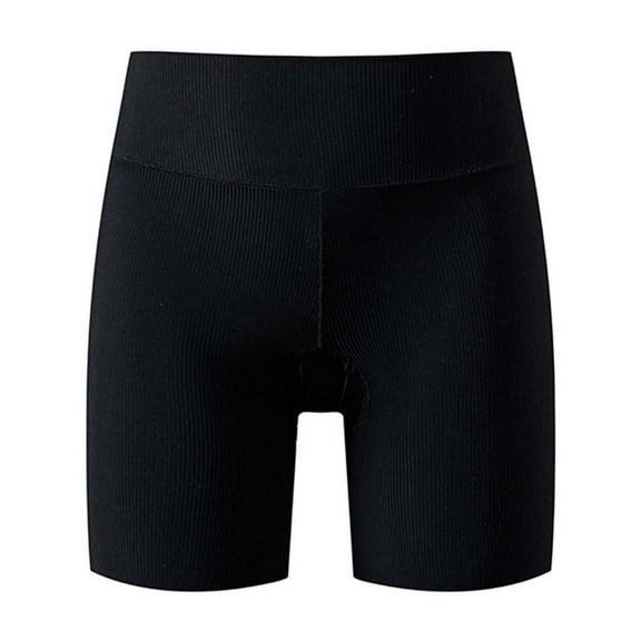 Bainana Girls Shorts Child Solid Color Elastic Waist Slim Leg Shorty Lightweight Safety Girls Leggings Shorts Black Size 5-6 Years