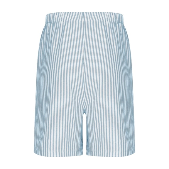 Bainana Girls Shorts Child Solid Color Elastic Waist Wide Leg Shorty Fashion Breathable Summer Girls Loose Fit Shorts Sky Blue Size 7-8 Years