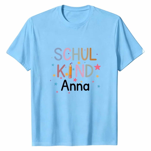 Bainana Girls T Shirts Graphic Print Short Sleeve Tops Big Kids Breathable Back To School Tshirts