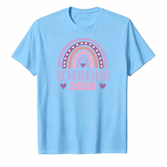 Bainana Girls T Shirts Graphic Print Short Sleeve Tops Big Kids Fashion Back To School Tees