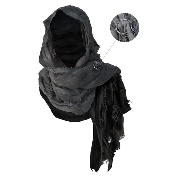 Bainana Halloween Cosplay Outfits For Adult Women Retro Theme Stage Performance Hooded Shawl For Halloween Party