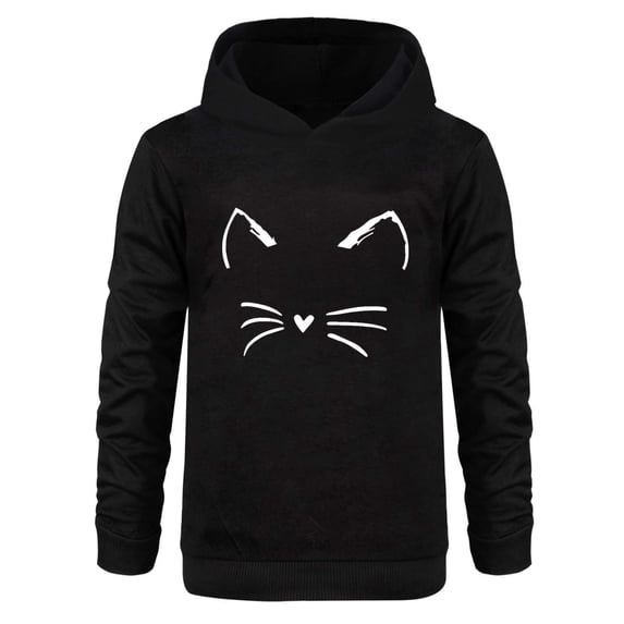 Bainana Hoodies For Kids Girls Cartoon Print Long Sleeve Hooded ...
