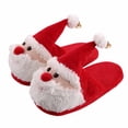 thumbnail image 1 of Bainana Kids Winter Christmas Slippers Anti-Slip Santa Claus Fuzzy Shoes Boys And Girls Soft Indoor Slippers, 1 of 4