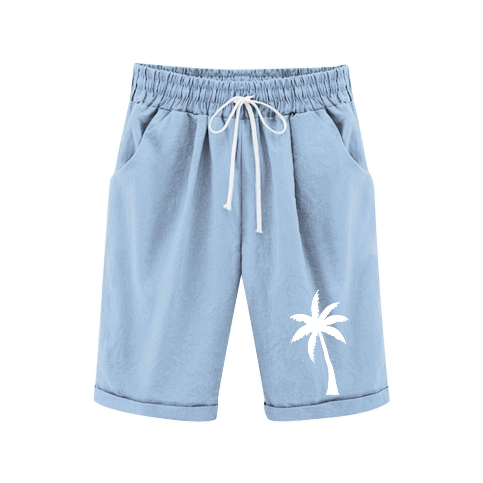 Bainana Little Boys Girls Sports Shorts Tree Print Elastic Waist Drawstring Stright Leg Shorty ...