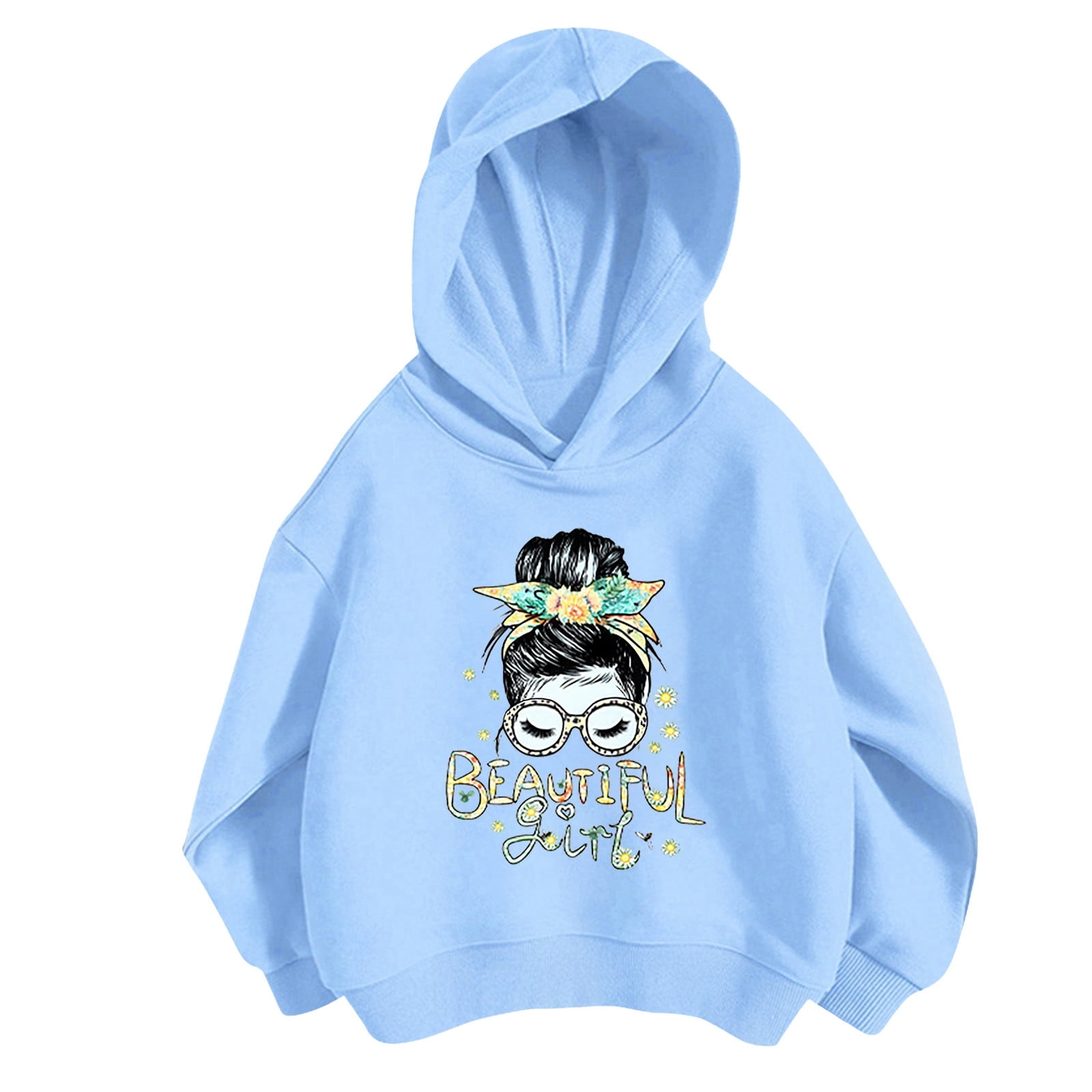 Kids Girls' Hoodie Letter Casual Long Sleeve Fashion 7-13 Years Winter