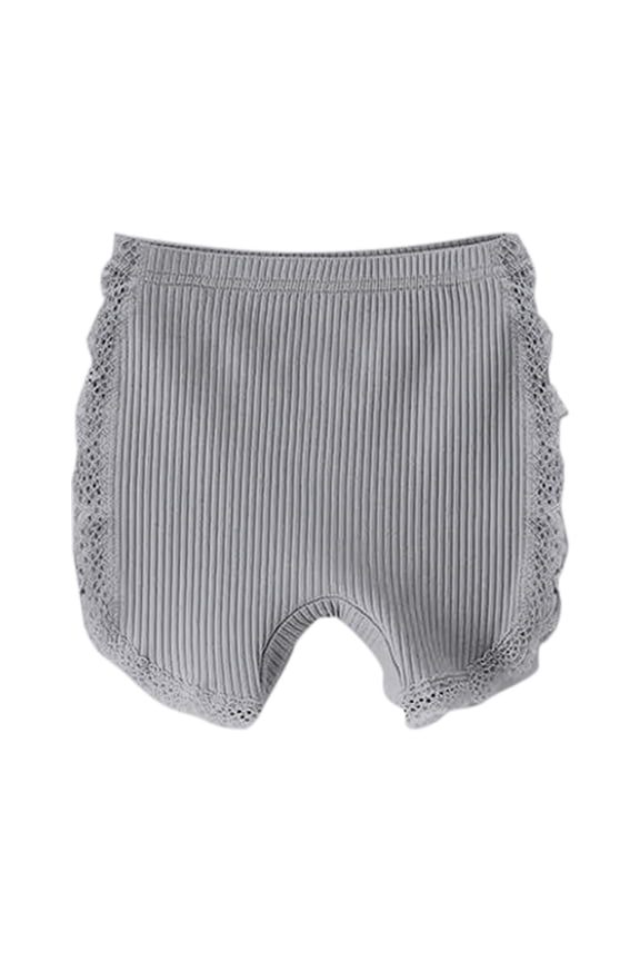 Little Girls Summer Thin Style Underpants Layer Front Crotch Bottoming Shorts For Kids Solid Color Stretch Underwear Age 18 Months-8 Years