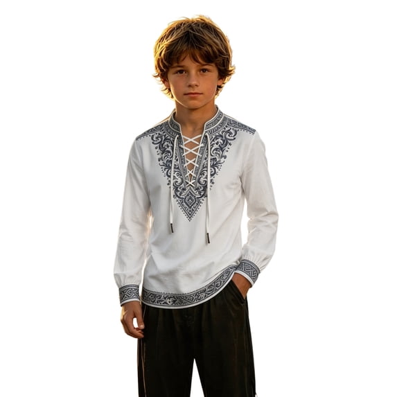 Bainana Boys Long Sleeve T Shirts Graphic Print Lightweight Tops Big Kids Fall Tees