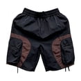 thumbnail image 1 of Bainana Men Casual Cargo Shorts Elastic Waisted Loose Fit Breathable Hiking Shorts With Pockets For Golf Workout, 1 of 3