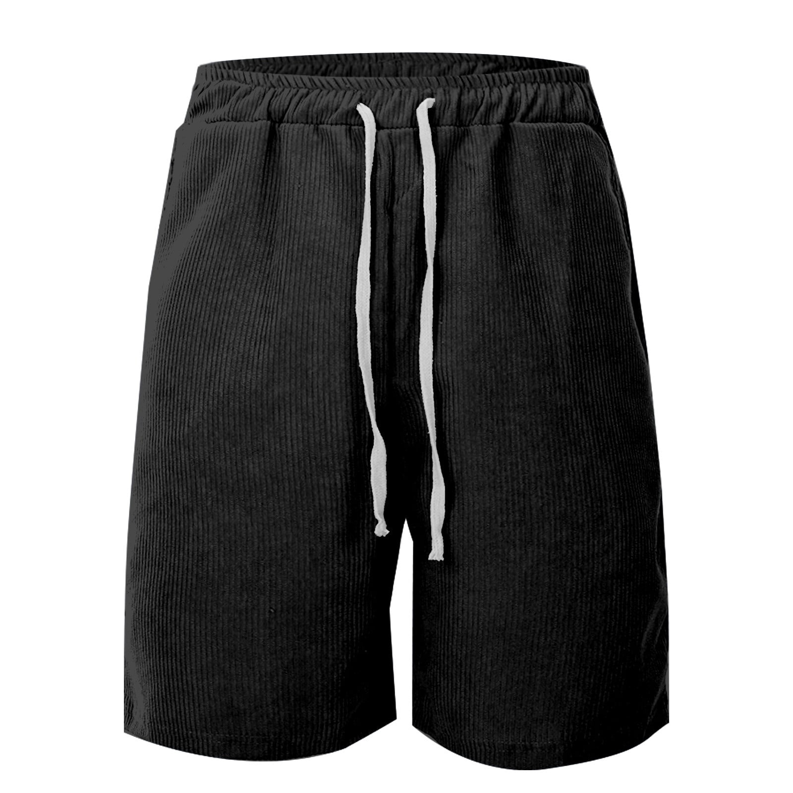 Bainana Men'S Cargo Shorts Stripe Print Elastic Waist Drawstring Wide ...