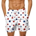 thumbnail image 1 of Bainana Mens Swim Trunks American Flag Patriotic Swim Shorts Independence Day Soft Breathable Summer Holiday Swimwear, 1 of 4