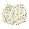 thumbnail image 1 of Bainana Newborn Baby Girls Shorts Cherry Print Elastic Waist Triangle Leg Shorty Fashion Comfortable Summer Kids Shorts Yellow Size 6-9 Months, 1 of 6