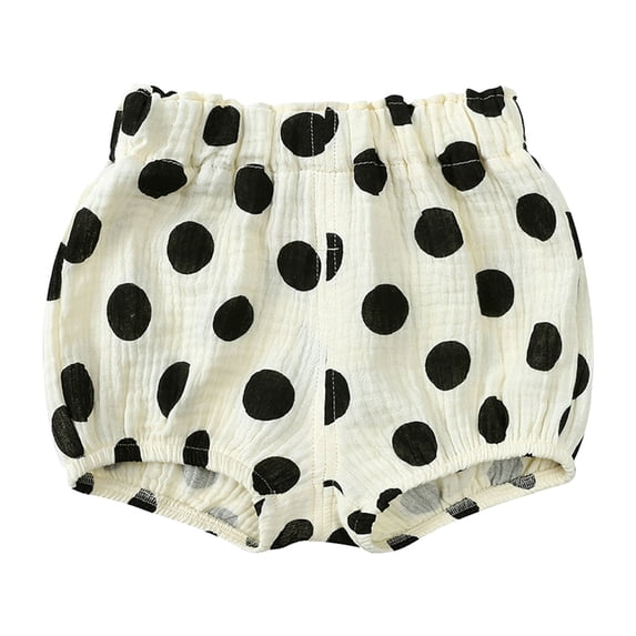 Bainana Kids Boys Girls Ruffled Sleeve Cherry Print Elastic Waist Triangle Leg Shorty Fashion Comfortable Baby Summer Shorts Black Size 3-6 Months