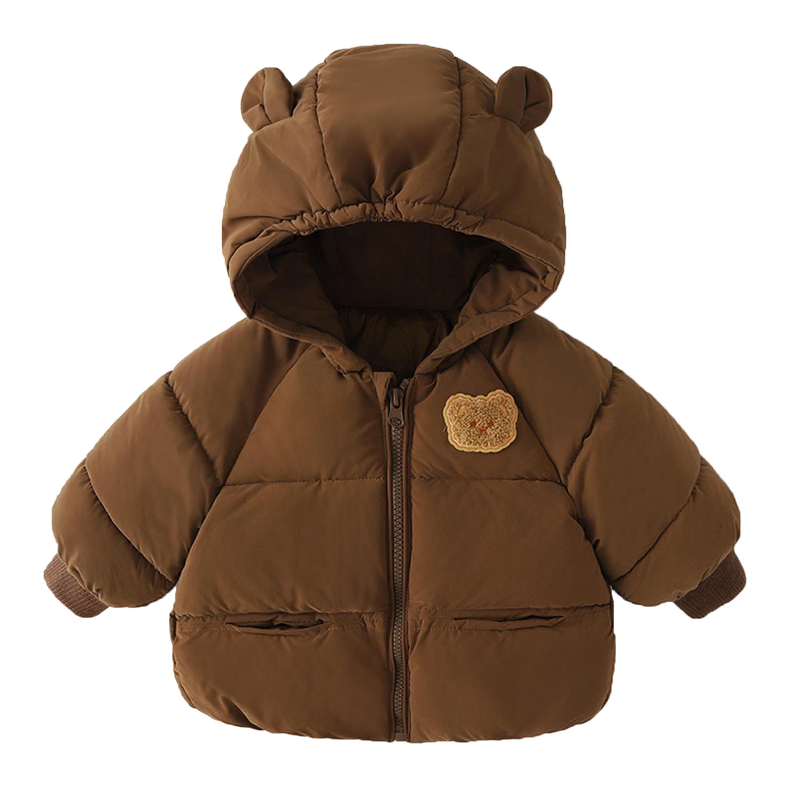 Boy's hooded padded padded jacket