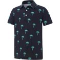 thumbnail image 1 of Bainana Boys Short Sleeve Shirts Tree Print Breathable Button Tops Big Kids Summer Shirts, 1 of 3