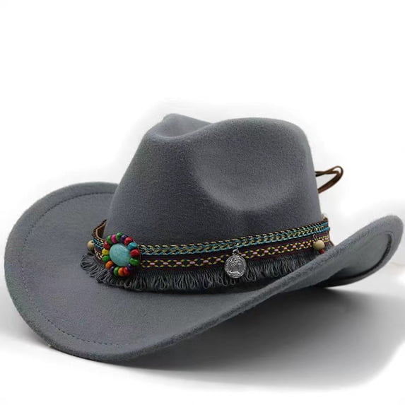 Bainana Stylish Kids Fedora Hat Boater Cap With Brim Classic British For Children Boys Girls Western Cowboy Theme Party Suitable For Age 4-12 Years
