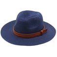 thumbnail image 1 of Bainana Sun Hat For Women Men Wide Brim Casual Lightweight Solid Color Straw Hat For Summer Outdoor, 1 of 2