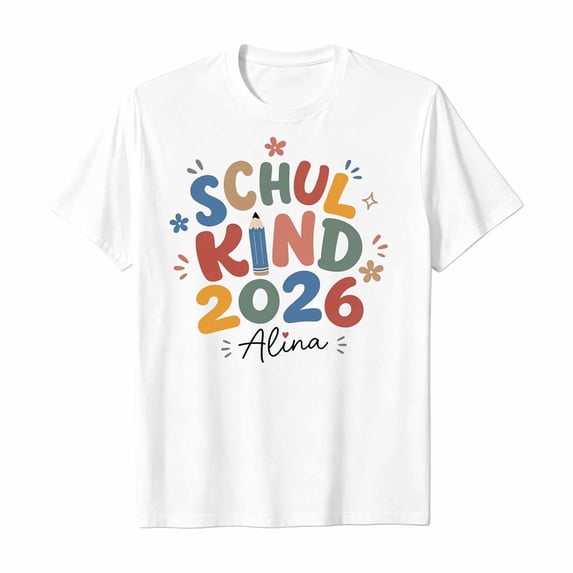 Bainana T Shirts For Girls Graphic Print Short Sleeve Tops Big Kids Cute Back To School T-Shirts