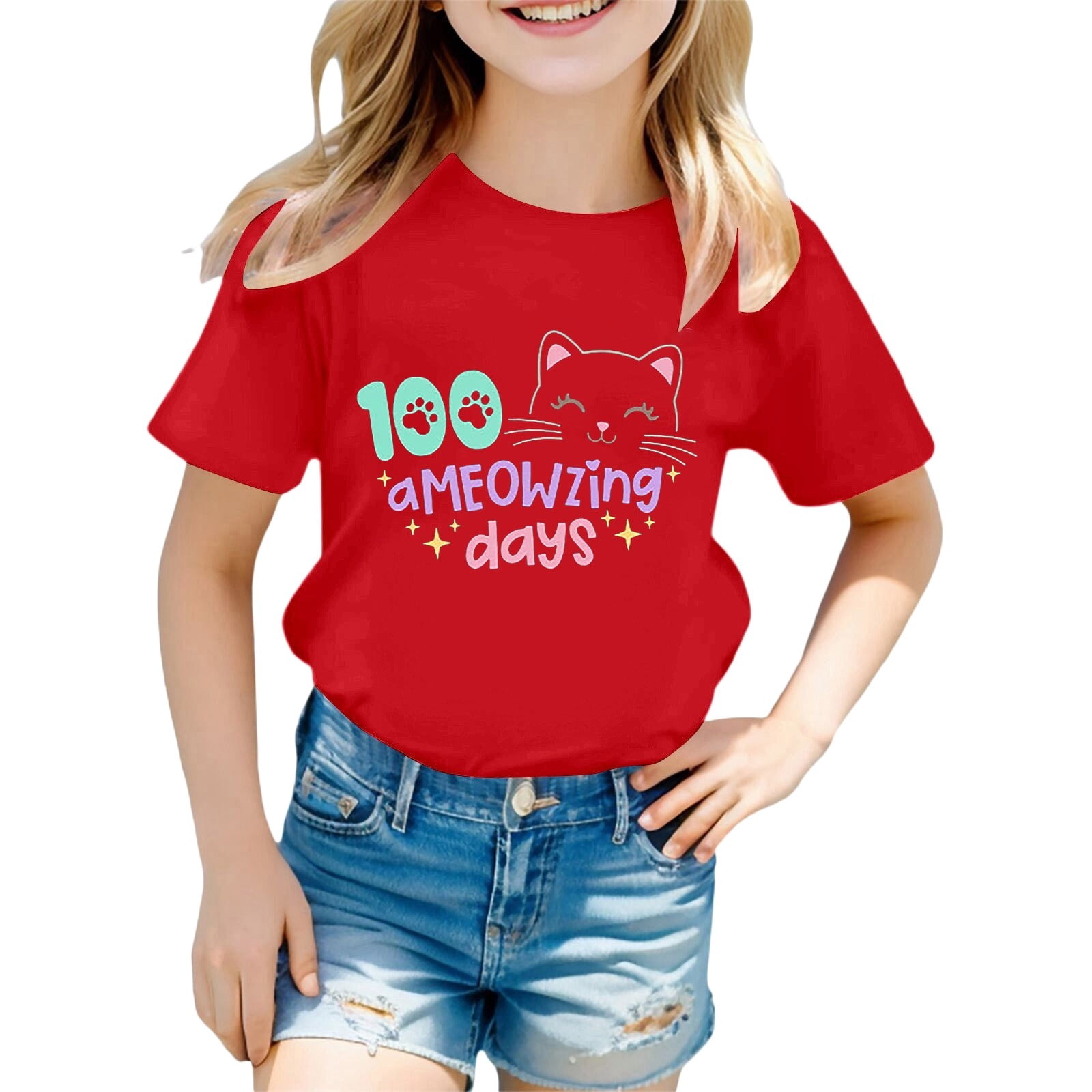 Bainana Toddler Summer T Shirt For Girls Boys Cartoon Print Short ...