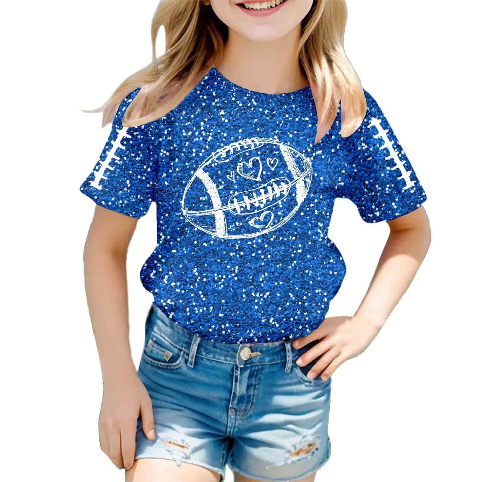 BesserBay Girls Summer Ribbed Top - Square Neck With Ruffle Sleeves, Loose Fit Casual Tee For Ages 5-14 Years
