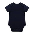 thumbnail image 1 of Bainana Unisex Baby Solid Color Bodysuit Short Sleeve Crew Neck Summer Romper Classic Soft Girls Boys Summer Holiday Party Playwear Outfits Blue Size 12-18 Months, 1 of 3