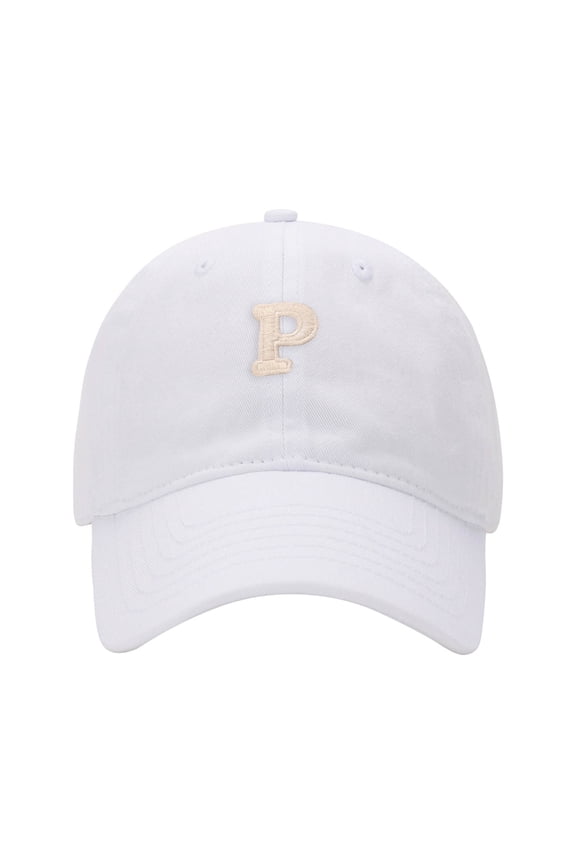 Versatile Baseball Caps For Unisex Adult P Print Adjustable Outdoor Sun Hat Comfortable Classic Women Men All Seasons Sport Everyday Wear White
