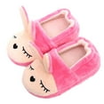 thumbnail image 1 of Bainana Warm Slippers For Little Boys Girls Cartoon Print Anti Slip Easy On Shoes Fashion Casual Toddler Kids Autumn Winter Indoor Wear Pink Size 2-2.5 Years, 1 of 8