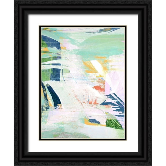 Bainbridge, Hope 12x14 Black Ornate Wood Framed with Double Matting Museum Art Print Titled - Paradise Sunrise II