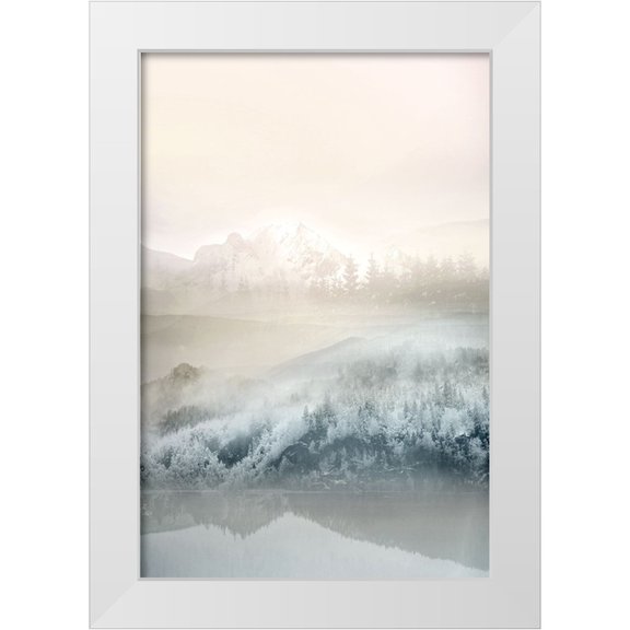 Bainbridge, Hope 13x18 White Modern Wood Framed Museum Art Print Titled - Vanilla Landscape II