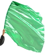 Baisdan Worship Flag for Dance Church Praise Dance Flags for Worship with Flexible Rod, Green, 1 Pack