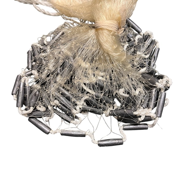 Bait Buster Mullet Cast Net-9 ft 1-1/4" sq mesh-White (No Dragon Head)