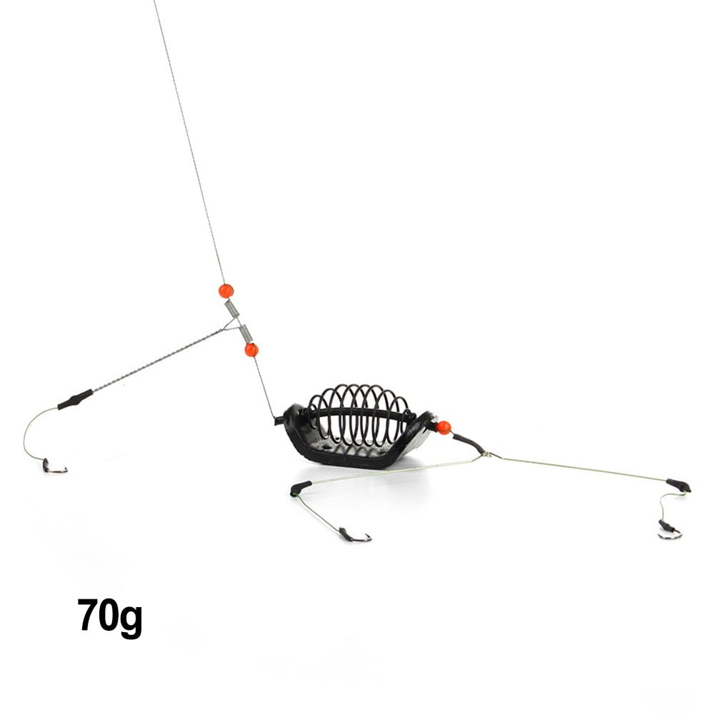 Bait Carp Fishing Feeder Fishing Baits Cages Hook Rig Set Feeder Tackle