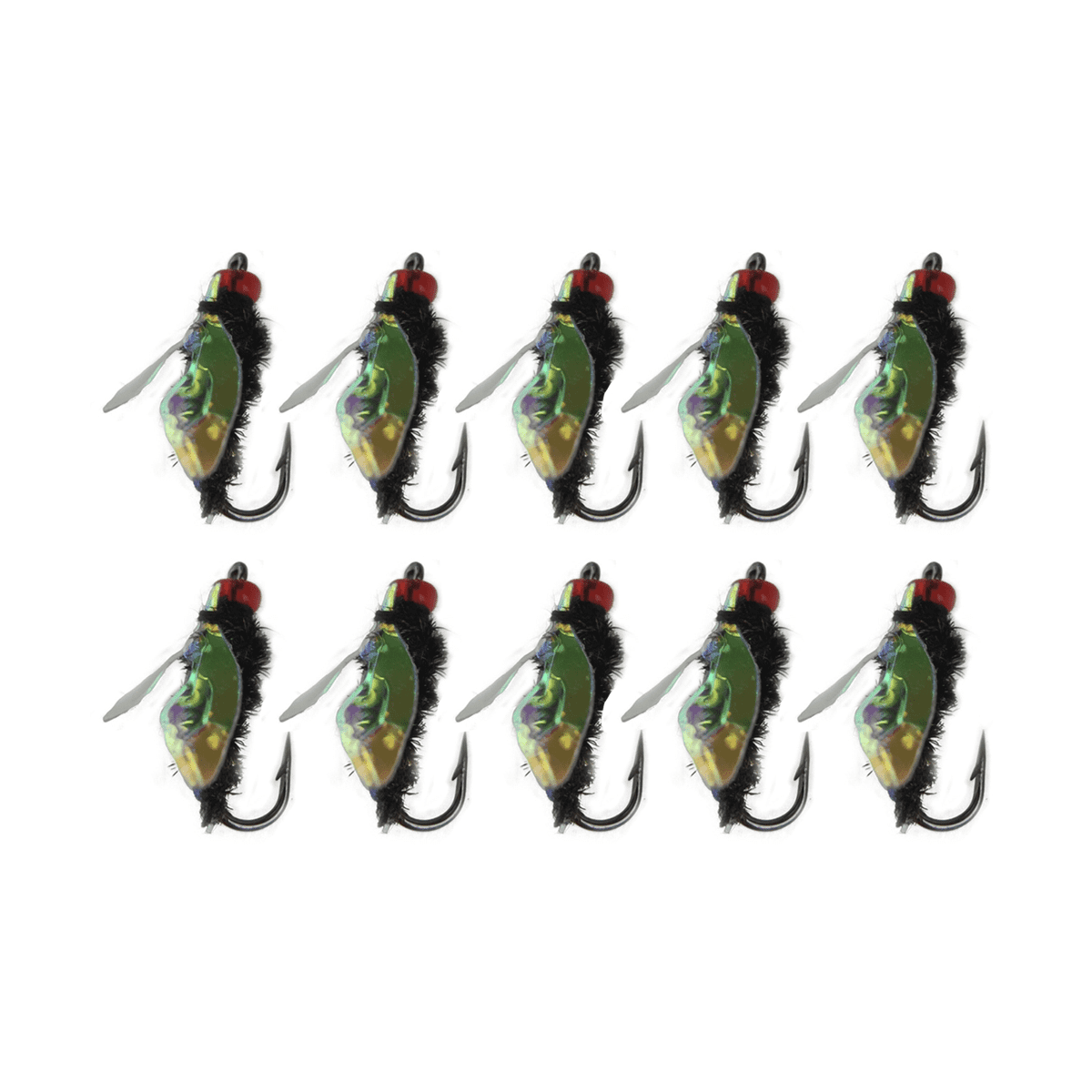 Bait Fly Hook with Wing Insect Fishing Horse Mouth Hair Hook Artificial