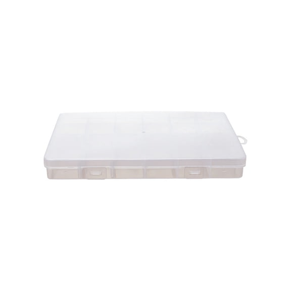 Bait Organizer Box 24 Compartments - Fishing Lures Tackle Storage Case Compact Portable Gear Box for Hooks We Weights