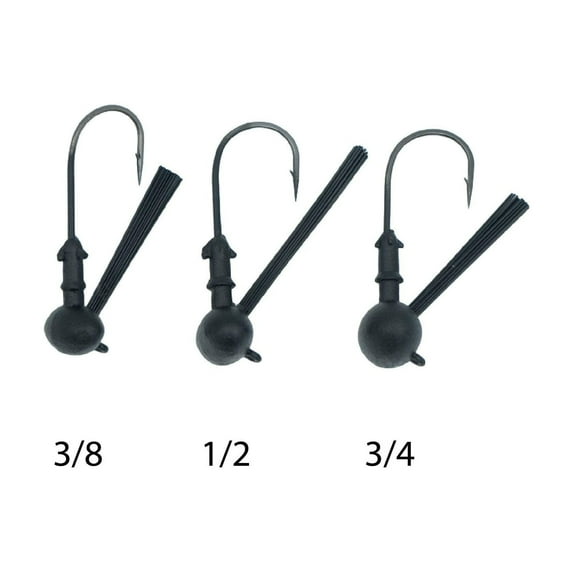 Bait-Wrx Neked Football Head Jigheads (5 Pk)