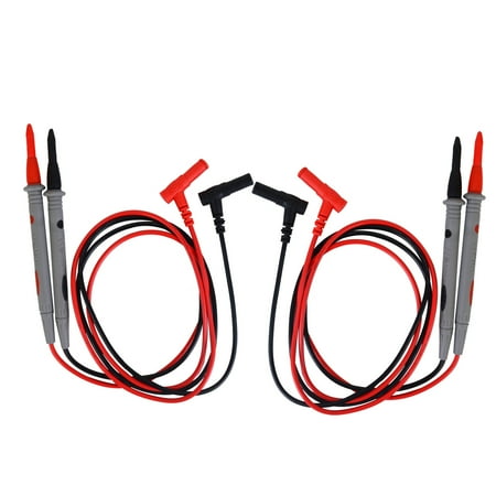 Baitaihem 2 Pairs Universal Multimeter Test Leads Digital Multimeter Probes Wire Pen Cable 20A 1000V