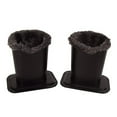 thumbnail image 1 of Baitaihem Pack of 2 Plush Lined Eyeglasses Holder Stand Protective Glasses Case(Black&Gray), 1 of 7