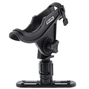 10" Solid Black Scotty 282 Baitcaster Rod HolderTrack Combo with Gearhead and 4-Inch Track