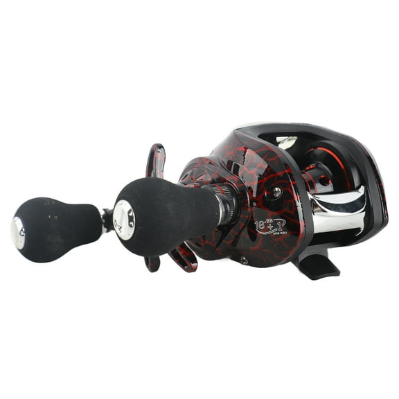 Baitcasting Fishing Reel 18+1 BB Ball Bearing 7.2:1 Portable Baitcasting Reel Left Hand Fishing Bait Casting Reel