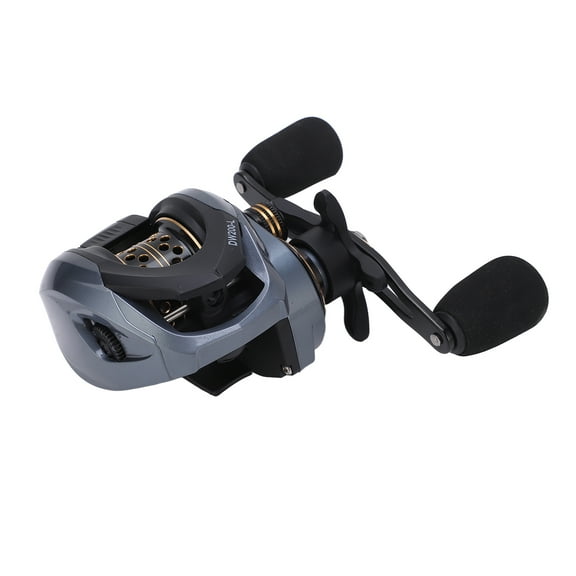 Baitcasting Reel Lure Fishing Reel Wheel 7.2:1 Ratio 18+1BB with Micro Wire Cup Dual Brake Systems for All Waters(Left Handed )