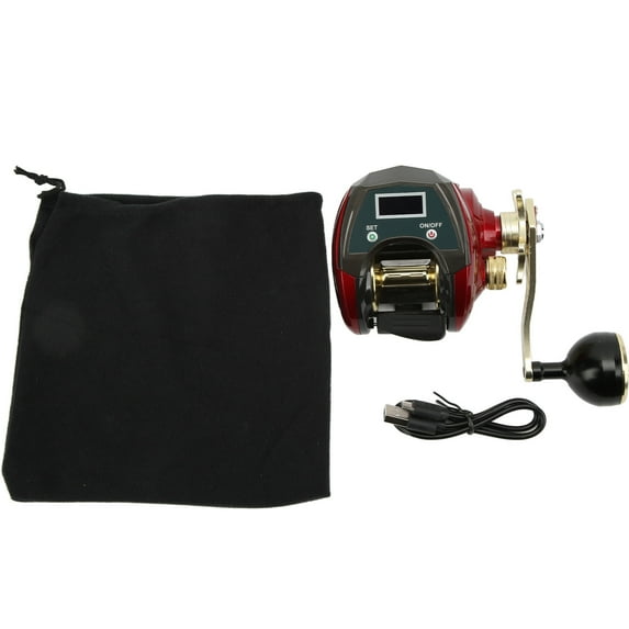Baitcasting Reel with Line Counter Fishing Reels with Digital Display Fishing Gear Tackle for Saltwater Freshwater3000MJ Right Hand