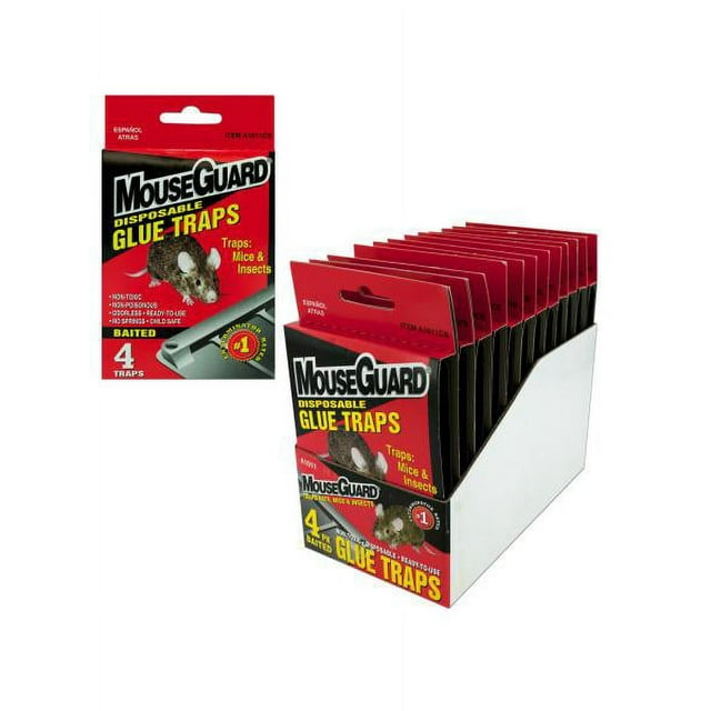 Baited glue traps (Available in a pack of 12)