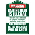 thumbnail image 1 of Baiting Deer Is Illegal [3 Pack] of Vinyl Decal Stickers | Indoor/Outdoor | Funny decoration for Laptop, Car, Garage , Bedroom, Offices | SignMission, 1 of 1