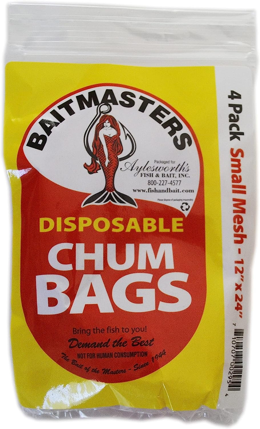 Baitmasters Disposable Chum Bags Red 4-Pack