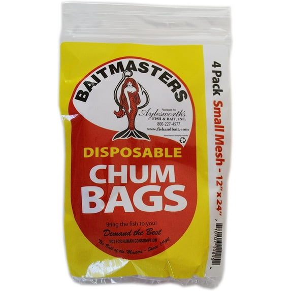 Baitmasters Disposable Chum Bags Red 4-Pack