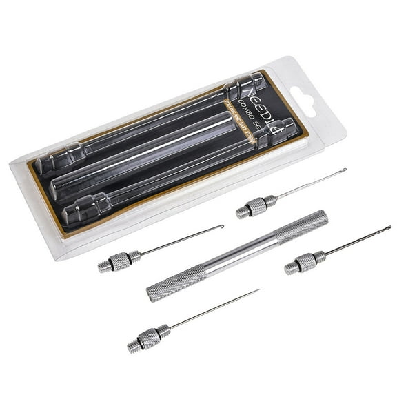 Baits Needle, Stainless Steel Fish Stringer 5 in 1 Carp Fishing Baits Needle Tool Drilling Hook Needle For Making Rigs